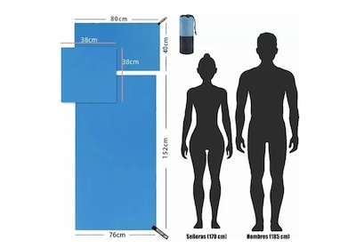 Foto 3 | Pack De 3 Toallas Xtellar Deportivas Y De Playa Microfibra, Ultra Absorbentes Y De Secado Rápido