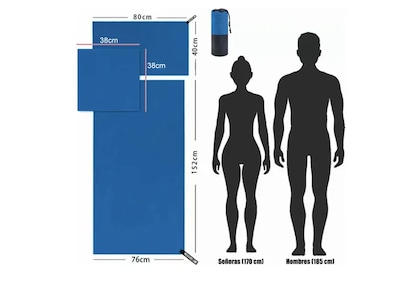 Foto 3 | Pack De 3 Toallas Xtellar Deportivas Y De Playa Microfibra, Ultra Absorbentes Y De Secado Rápido