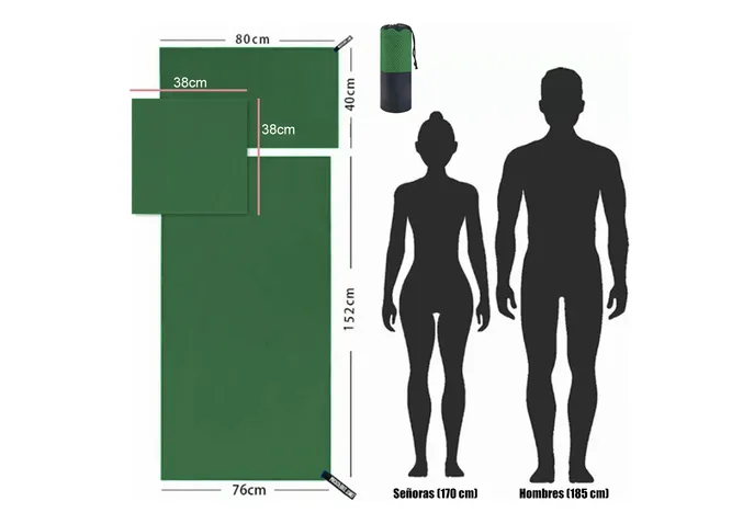 Foto 3 | Pack De 3 Toallas Xtellar Deportivas Y De Playa Microfibra, Ultra Absorbentes Y De Secado Rápido