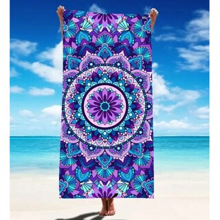 Foto 2 | Toalla De Playa Superligera, Toalla De Microfibra De Mandala Eo Safe Imports Esi-19101 Azul