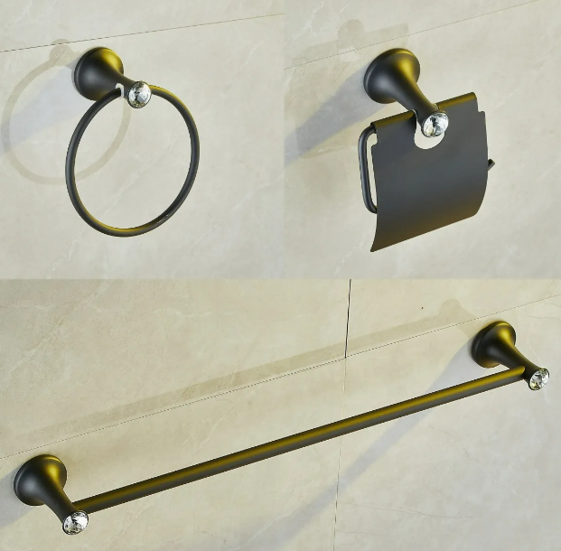 Foto 5 pulgar | Set Exclusivo Xtellar De Accesorios Para Baño En Acero Inoxidable  57cm  Elegante Negro
