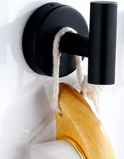 Foto 2 | Set Xtellar De Baño Negro Mate De Acero Inoxidable - Toallero Gancho Toallero De Papel