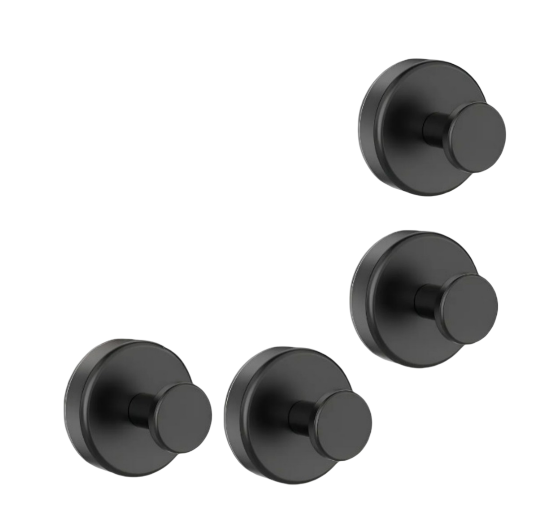 Xtellar Gancho Premium Con Ventosa De Acero Inoxidable - Set De 4 Para Un Hogar Ordenado Y Elegante