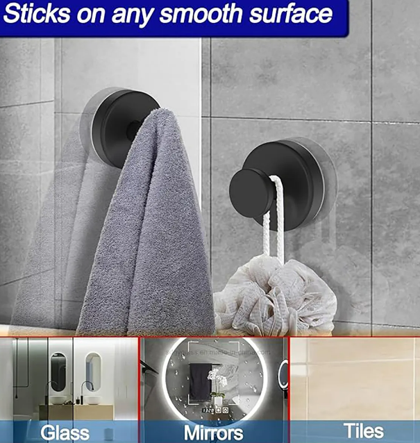 Foto 4 pulgar | Xtellar Gancho Premium Con Ventosa De Acero Inoxidable - Set De 4 Para Un Hogar Ordenado Y Elegante