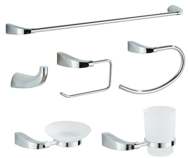 Set de Accesorios para Baño Xtellar de Acero Inoxidable 6 Piezas