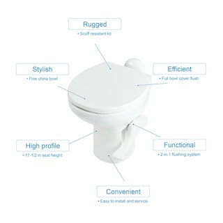 Foto 4 | Inodoro Para Autocaravanas Thetford Aqua-magic Style Ii, Blanco, Perfil Alto - Venta Internacional.