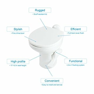 Foto 5 | Inodoro Para Autocaravanas Thetford Aqua-magic Style Ii, Blanco, Perfil Alto - Venta Internacional.