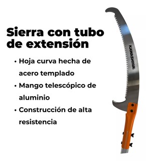 Foto 3 | Sierra Serrucho Telescopico Extensible Cortador Ramas Altas De 2.5 A 5m