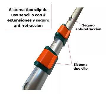 Foto 6 | Sierra Serrucho Telescopico Extensible Cortador Ramas Altas De 2.5 A 5m
