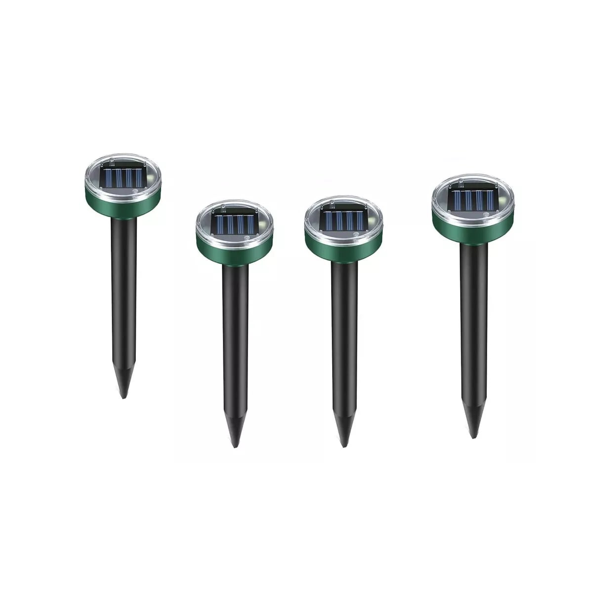 Set 4 Repelentes Solar Plagas Exterior Ultrasonido Eo Safe Imports Esi-11706 Negro $979