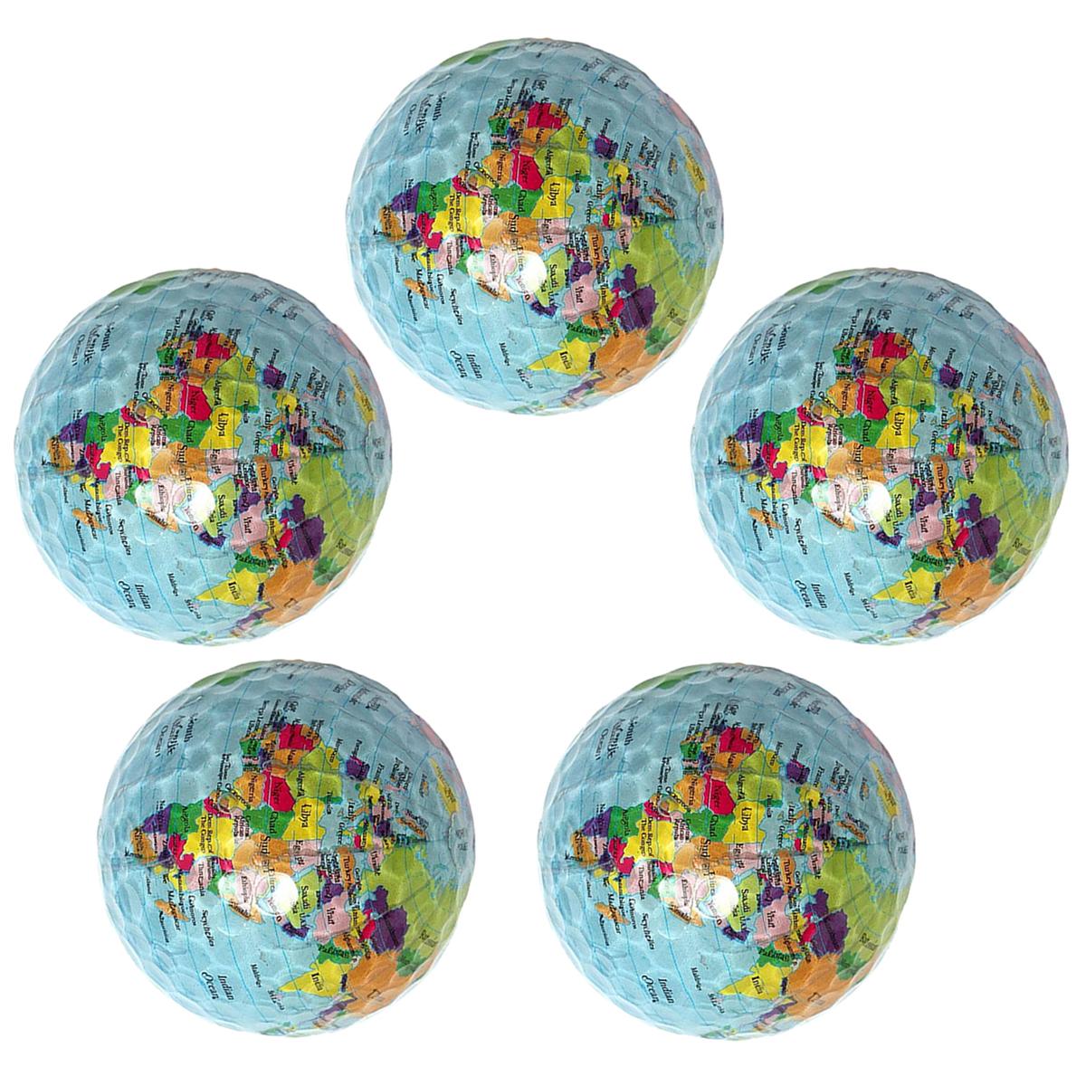 Bola De Golf Con Diseño De Países Xtreamboom Mxggl-005 5 Piezas Multicolor