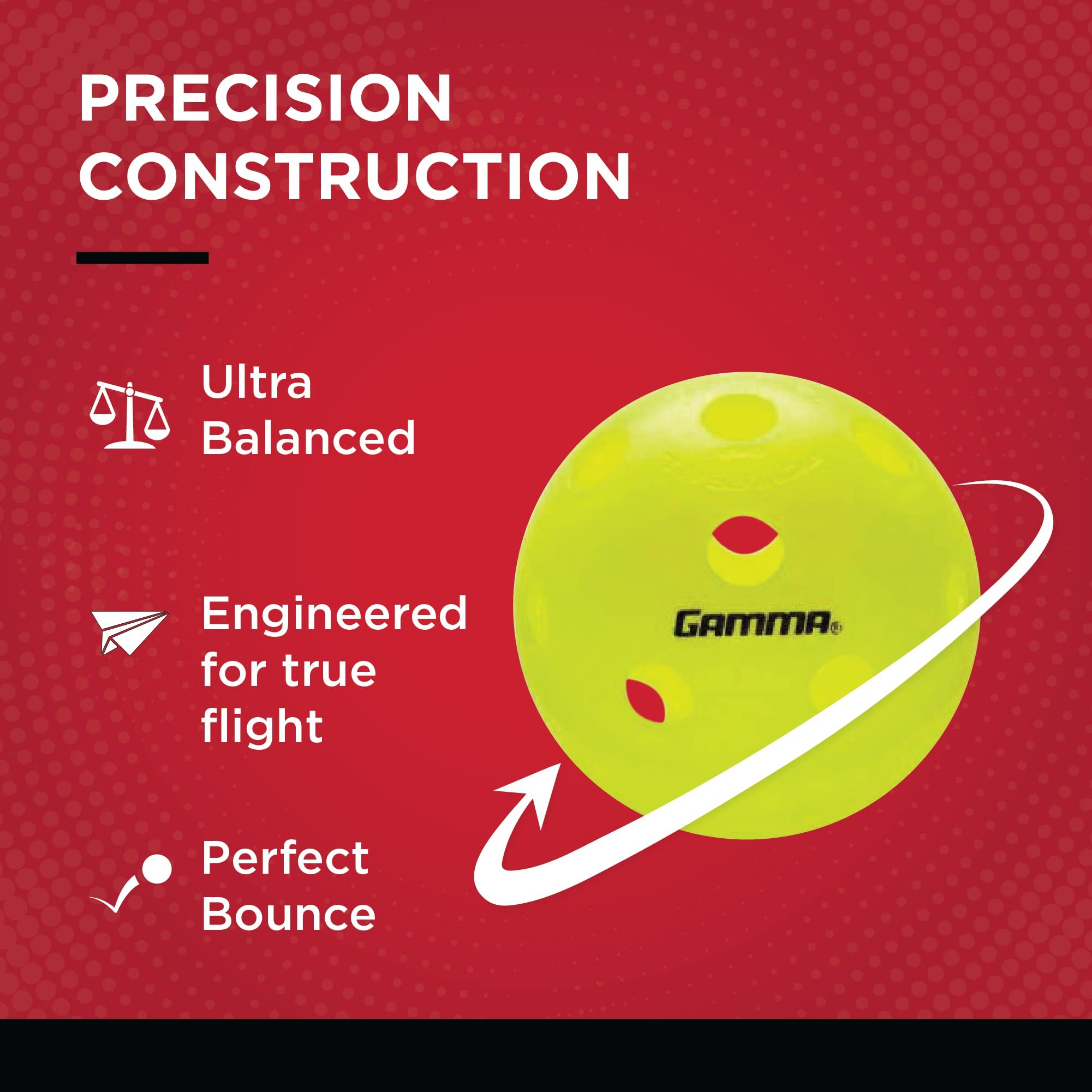 Foto 5 | Paquete De 6 Unidades Pickleballs Gamma Photon Para Interiores, Aprobado Por La Usapa - Venta Internacional.