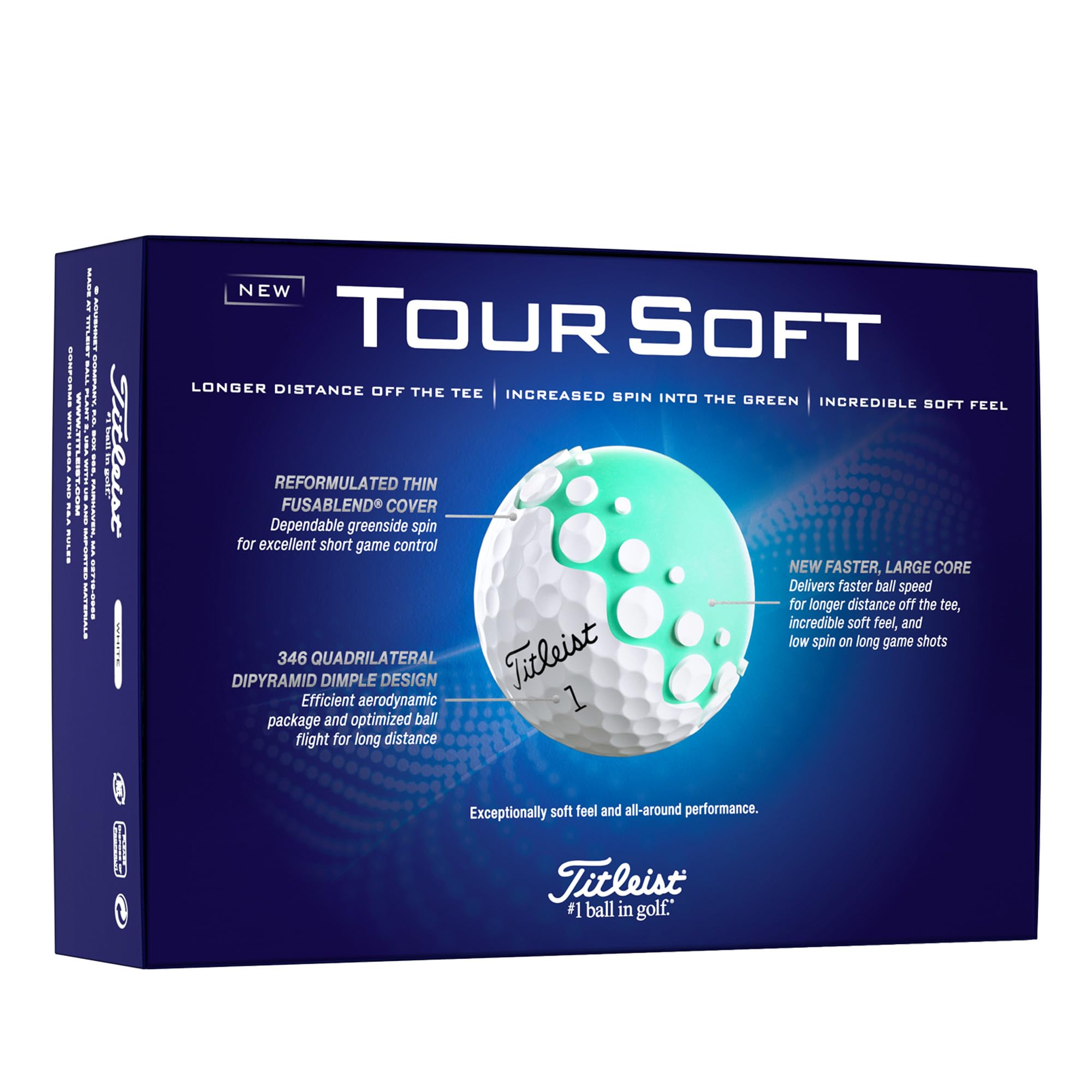 Foto 8 pulgar | Pelotas De Golf Titleist Tour Soft White, Una Docena - Venta Internacional.