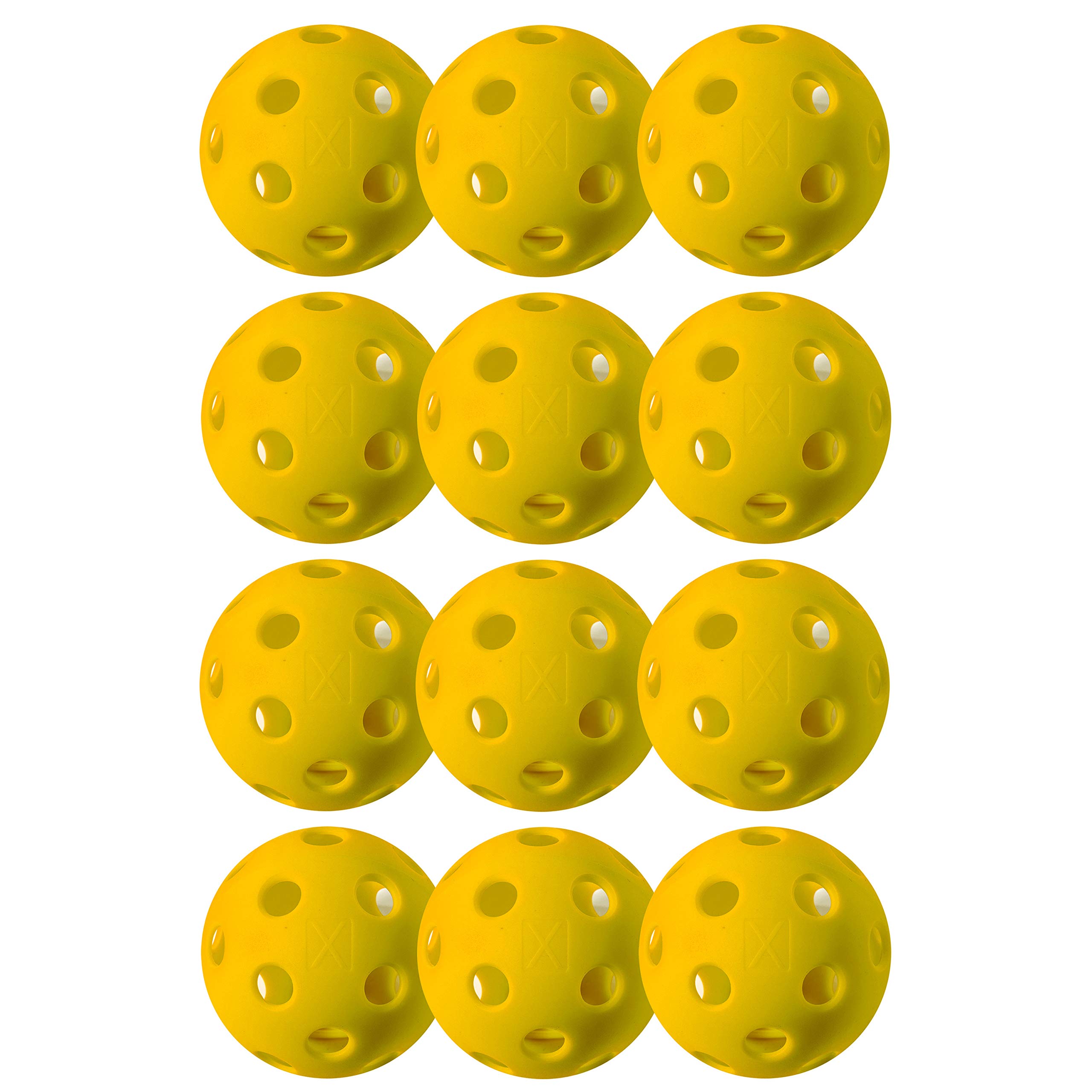 Foto 2 pulgar | Pickleball Franklin Sports X-26 Indoor, Paquete De 12 Unidades, Color Amarillo - Venta Internacional.