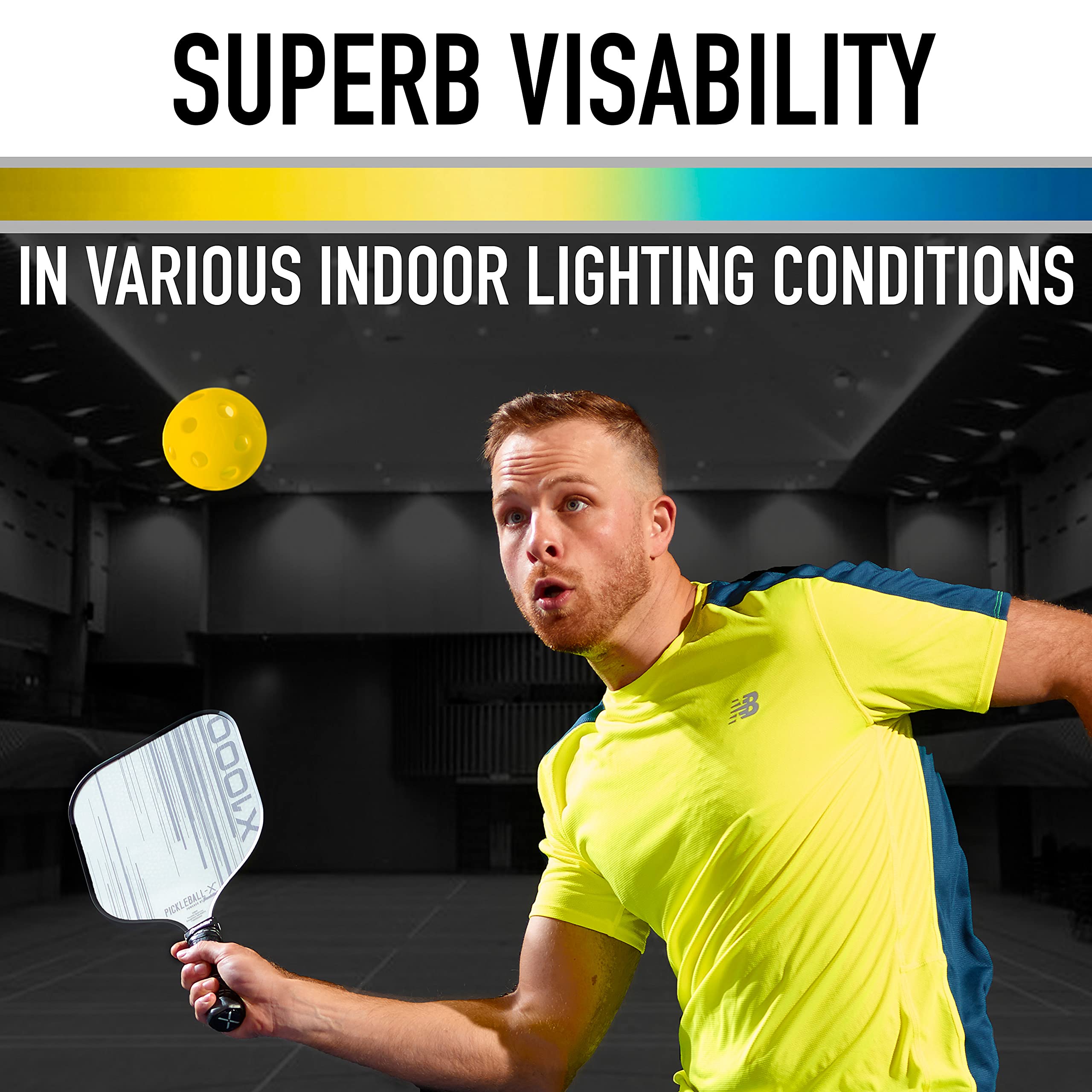 Foto 7 pulgar | Pickleball Franklin Sports X-26 Indoor, Paquete De 12 Unidades, Color Amarillo - Venta Internacional.