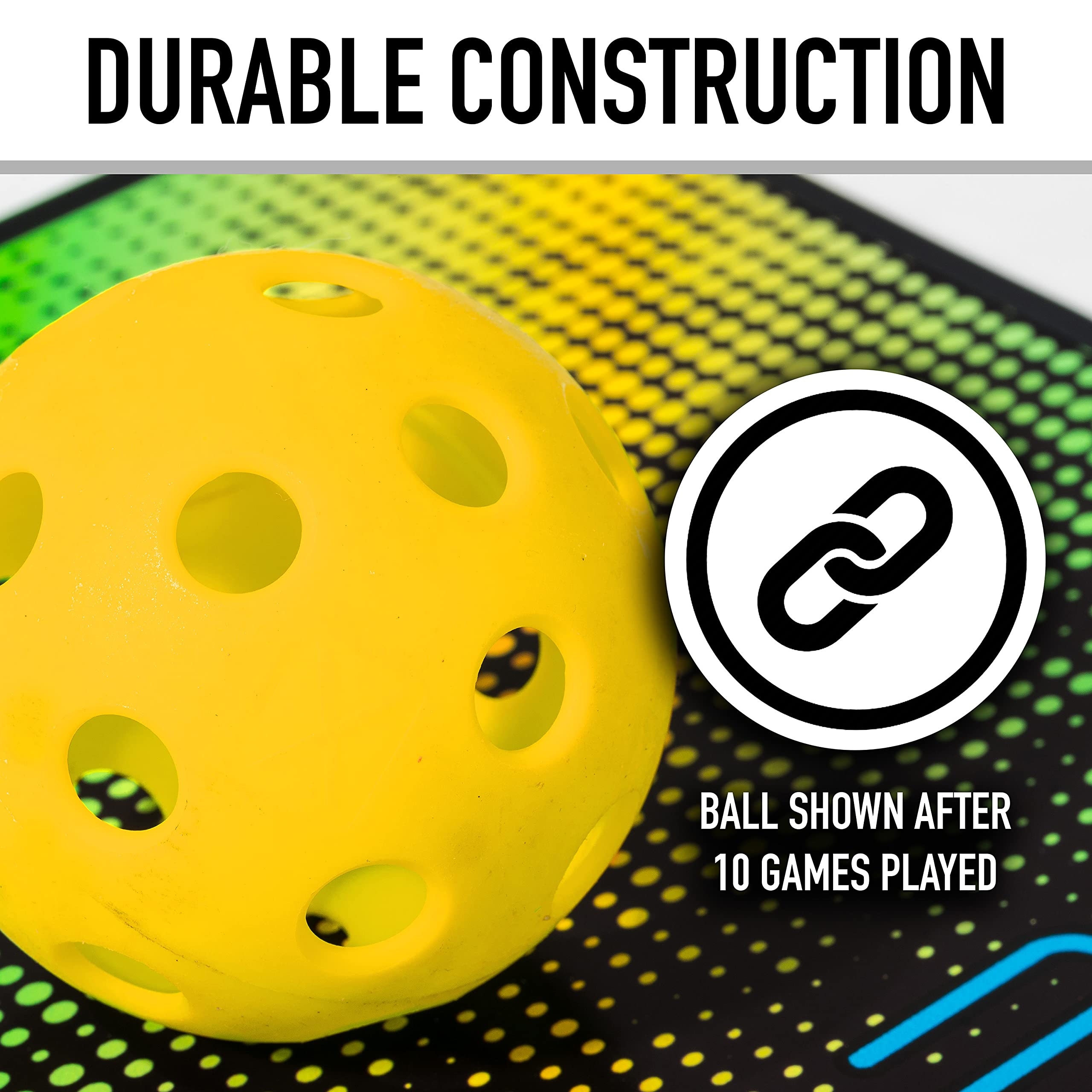 Foto 8 pulgar | Pickleball Franklin Sports X-26 Indoor, Paquete De 12 Unidades, Color Amarillo - Venta Internacional.