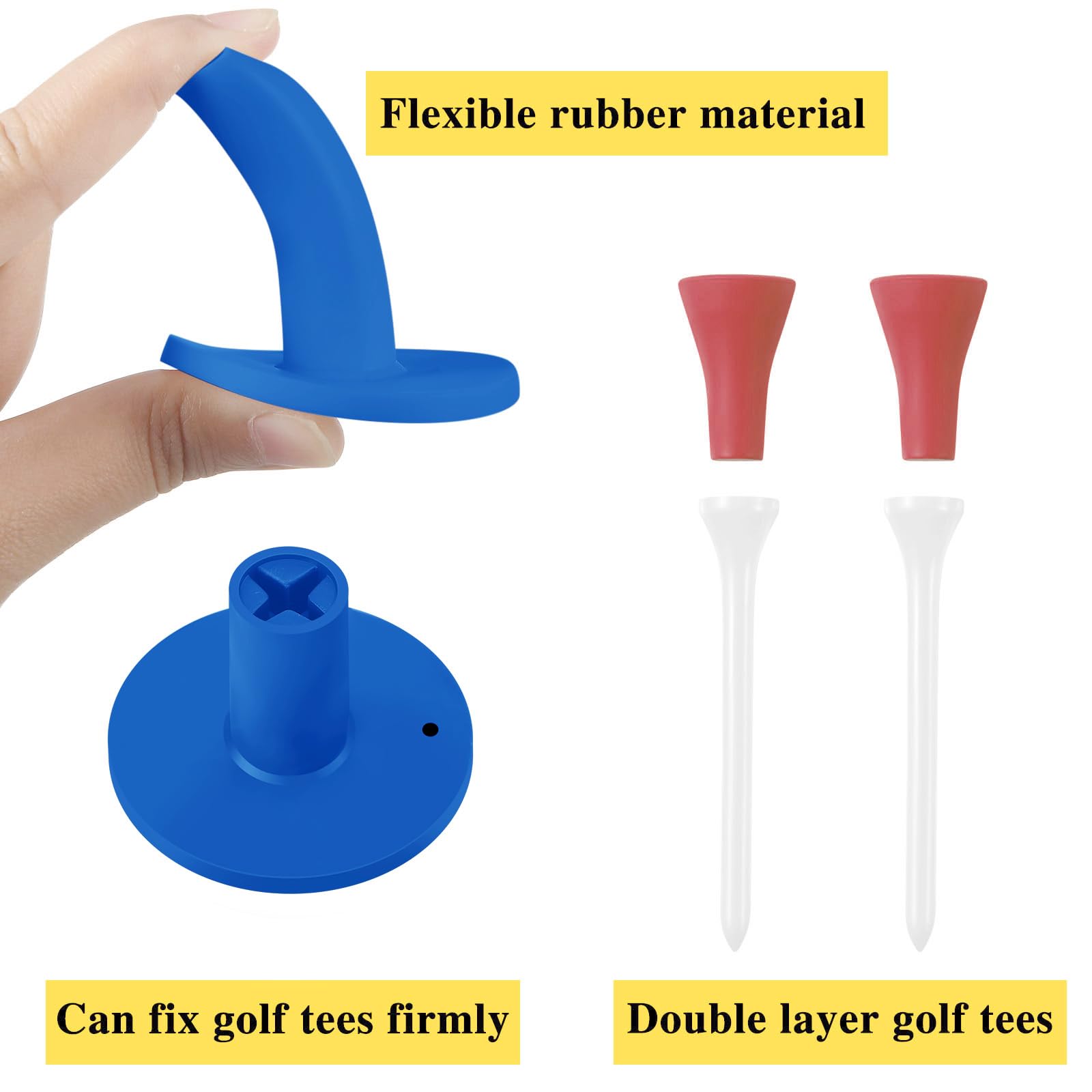Foto 4 pulgar | Juego De Camisetas De Campo De Golf Skylety Rubber Para Alfombrillas De Campo, 12 Piezas - Venta Internacional.