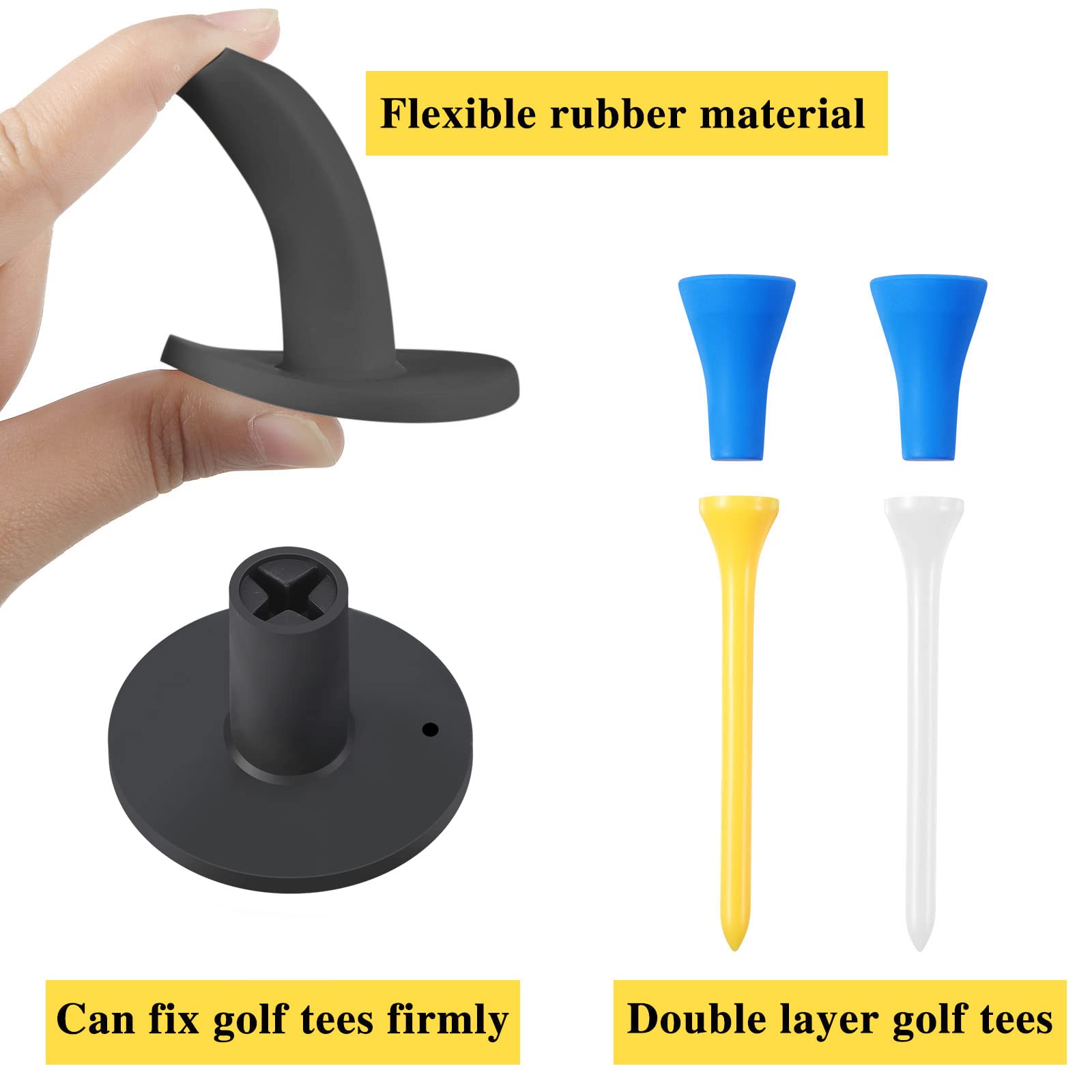 Foto 4 pulgar | Juego De Camisetas De Campo De Golf Skylety Rubber Para Alfombrillas De Campo, 12 Piezas - Venta Internacional.