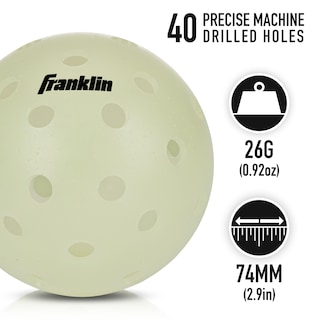 Foto 3 | Pickleball Franklin Sports Que Brilla En Verde Oscuro, Paquete De 3 - Venta Internacional.