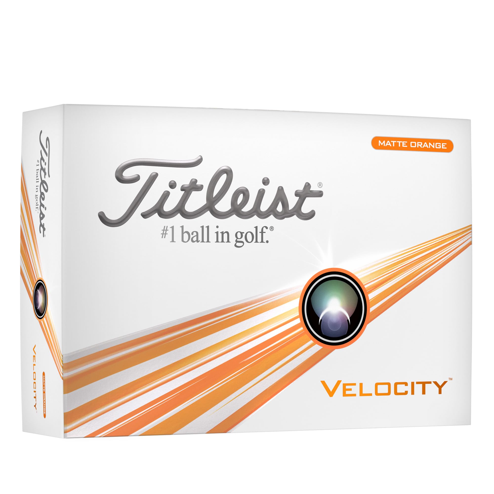 Foto 2 pulgar | Pelotas De Golf Titleist Velocity, Color Naranja Mate (una Docena) - Venta Internacional.