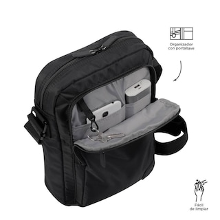 Foto 4 | Totto Bolsa De Hombre Crossbody Bandolera Bay241 Negro