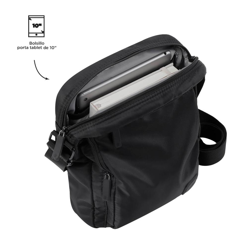 Foto 5 | Totto Bolsa De Hombre Crossbody Bandolera Bay241 Negro