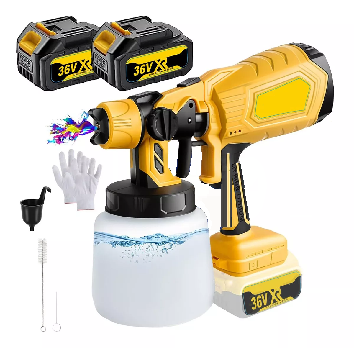 Foto 2 pulgar | Pistolas Para Pintar Eléctrica Inalámbrico Pintar Gravedad Eo Safe Imports Esi-17912 Multicolor