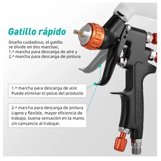 Foto 3 | Pistola Xtellar Para Pintar Mp-791 De Gravedad Lvlp 1.3mm 600cc