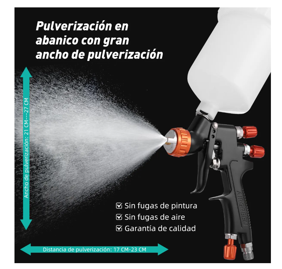 Foto 5 pulgar | Pistola Xtellar Para Pintar Mp-791 De Gravedad Lvlp 1.3mm 600cc
