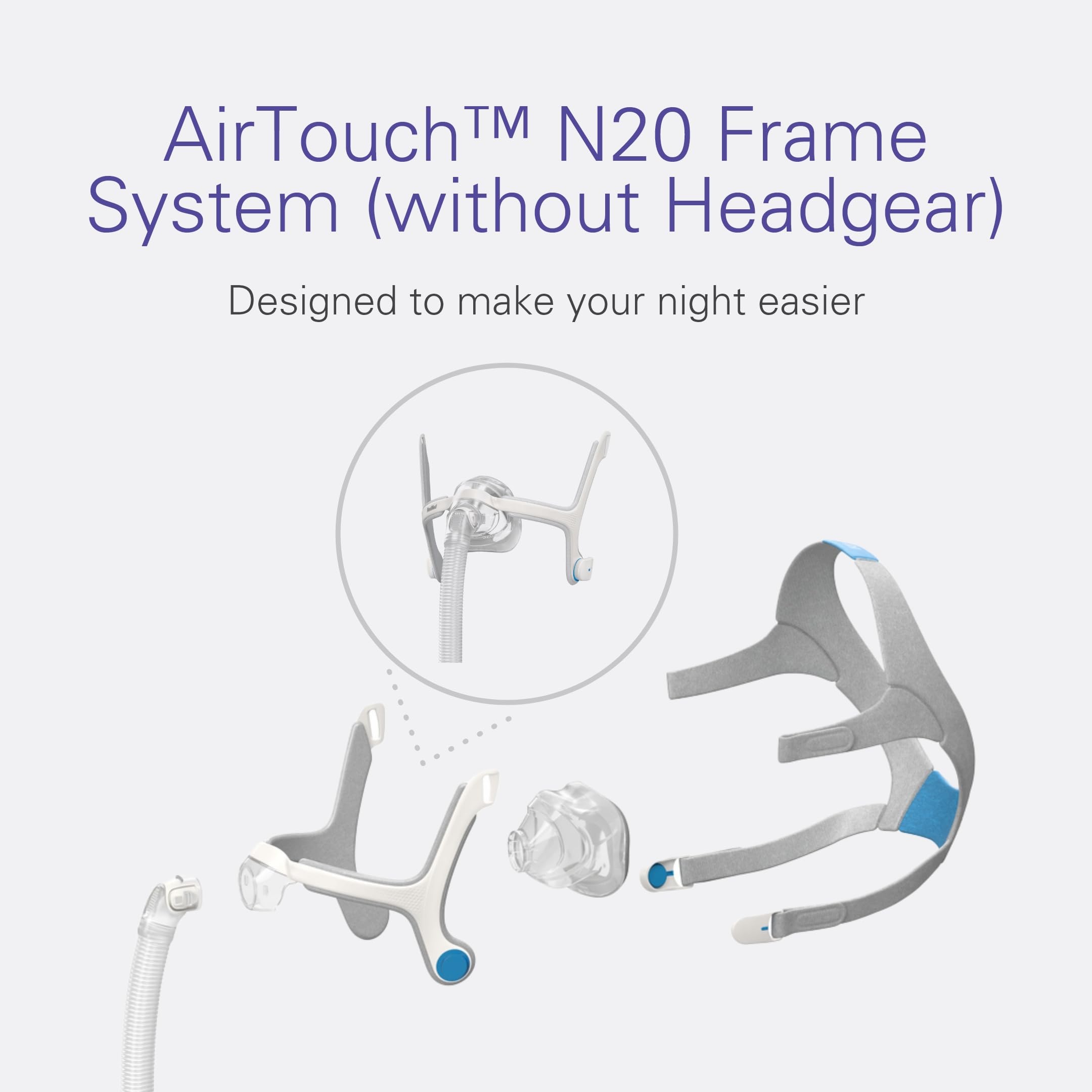 Foto 4 pulgar | Accesorios De Cpap Resmed Airtouch N20 Para Ella Con Cojín - Venta Internacional.