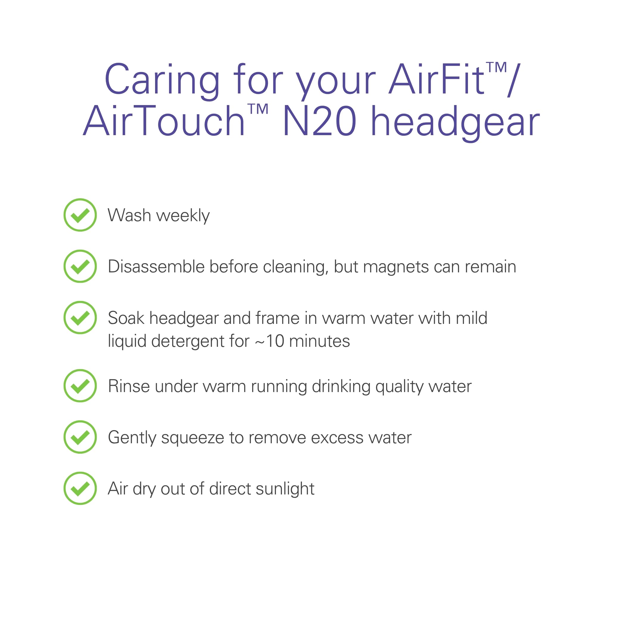 Foto 5 pulgar | Casco Cpap Resmed Airfit/airtouch N20 Small Blue - Venta Internacional.