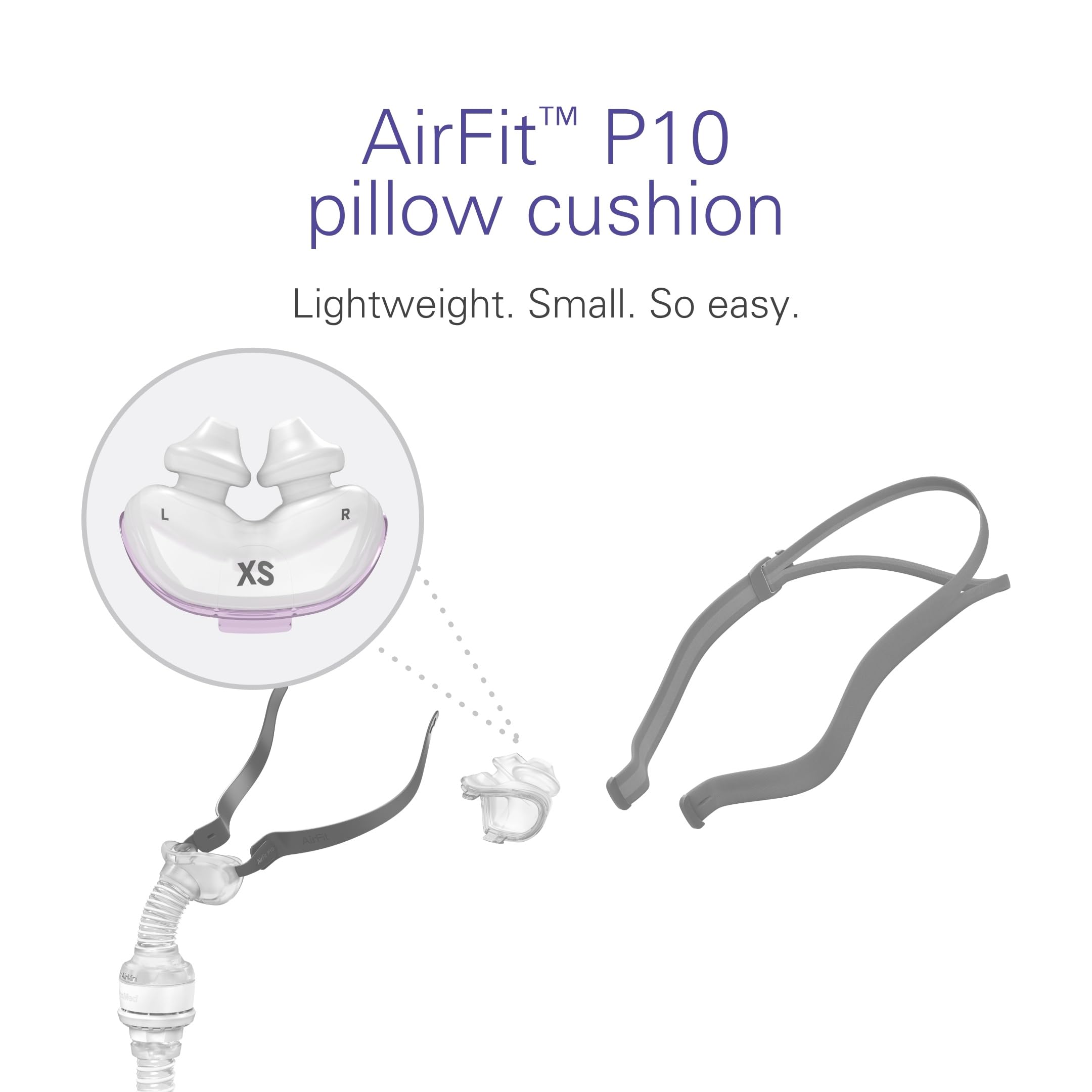 Foto 3 pulgar | Almohada Nasal Cpap Resmed P10 Silicone X-small - Venta Internacional.