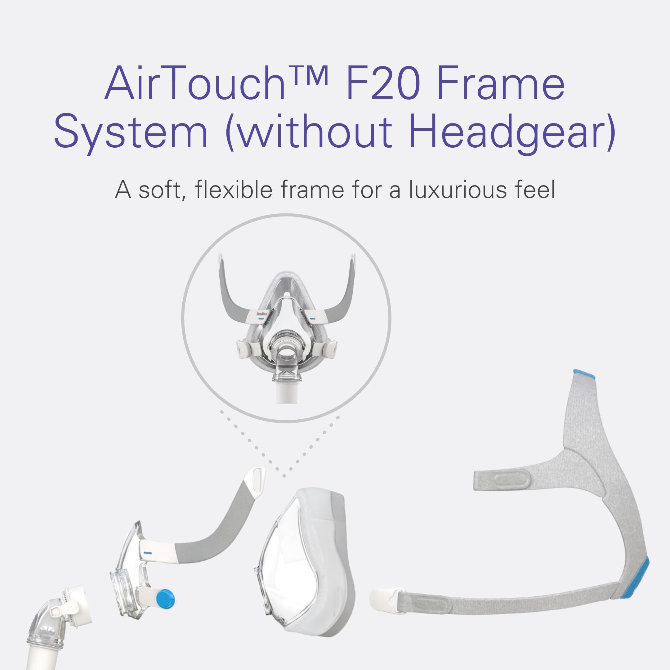 Foto 4 pulgar | Sistema De Marco Cpap Gear Resmed Airtouch F20 Con Máscara Facial Completa - Venta Internacional.