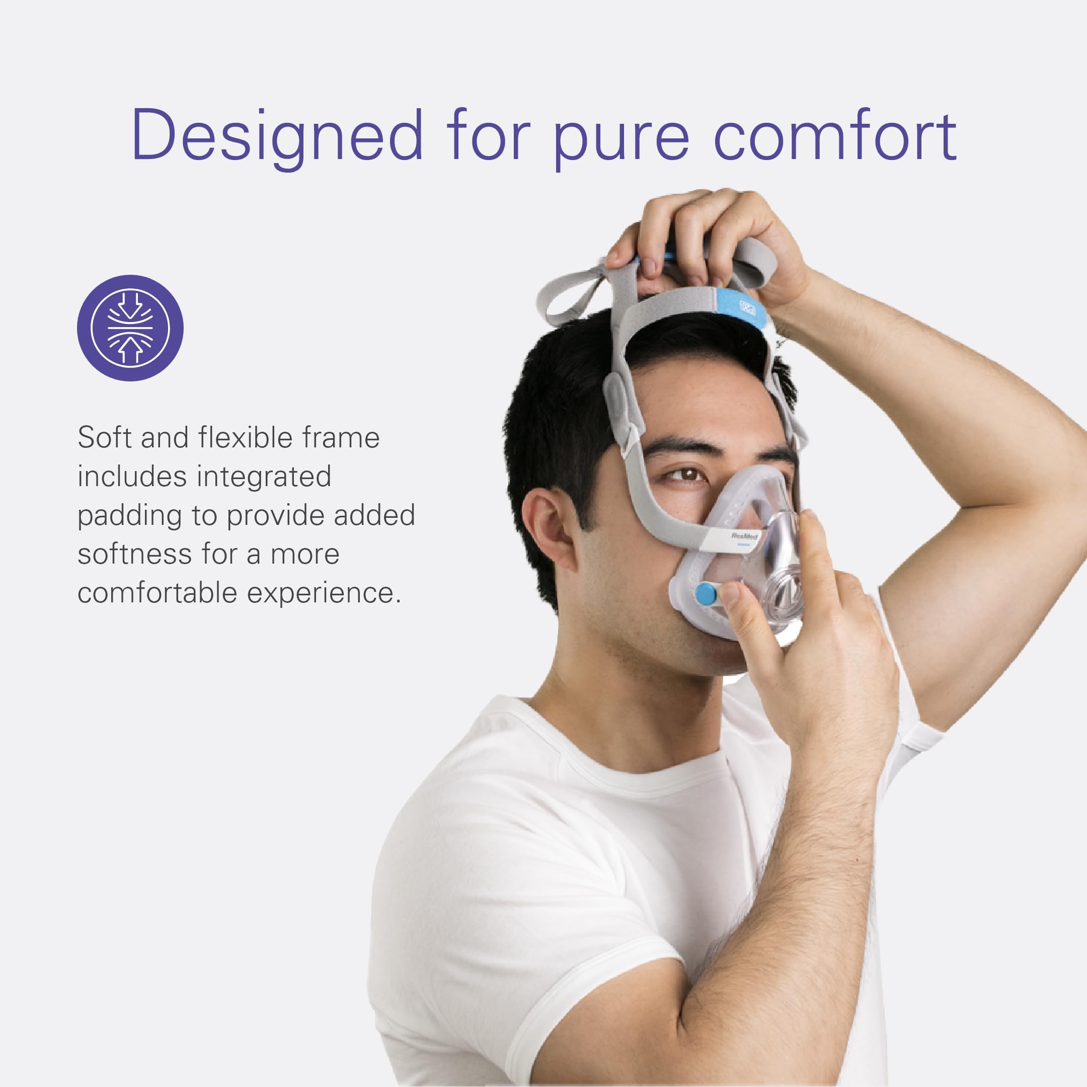 Foto 5 pulgar | Sistema De Marco Cpap Gear Resmed Airtouch F20 Con Máscara Facial Completa - Venta Internacional.