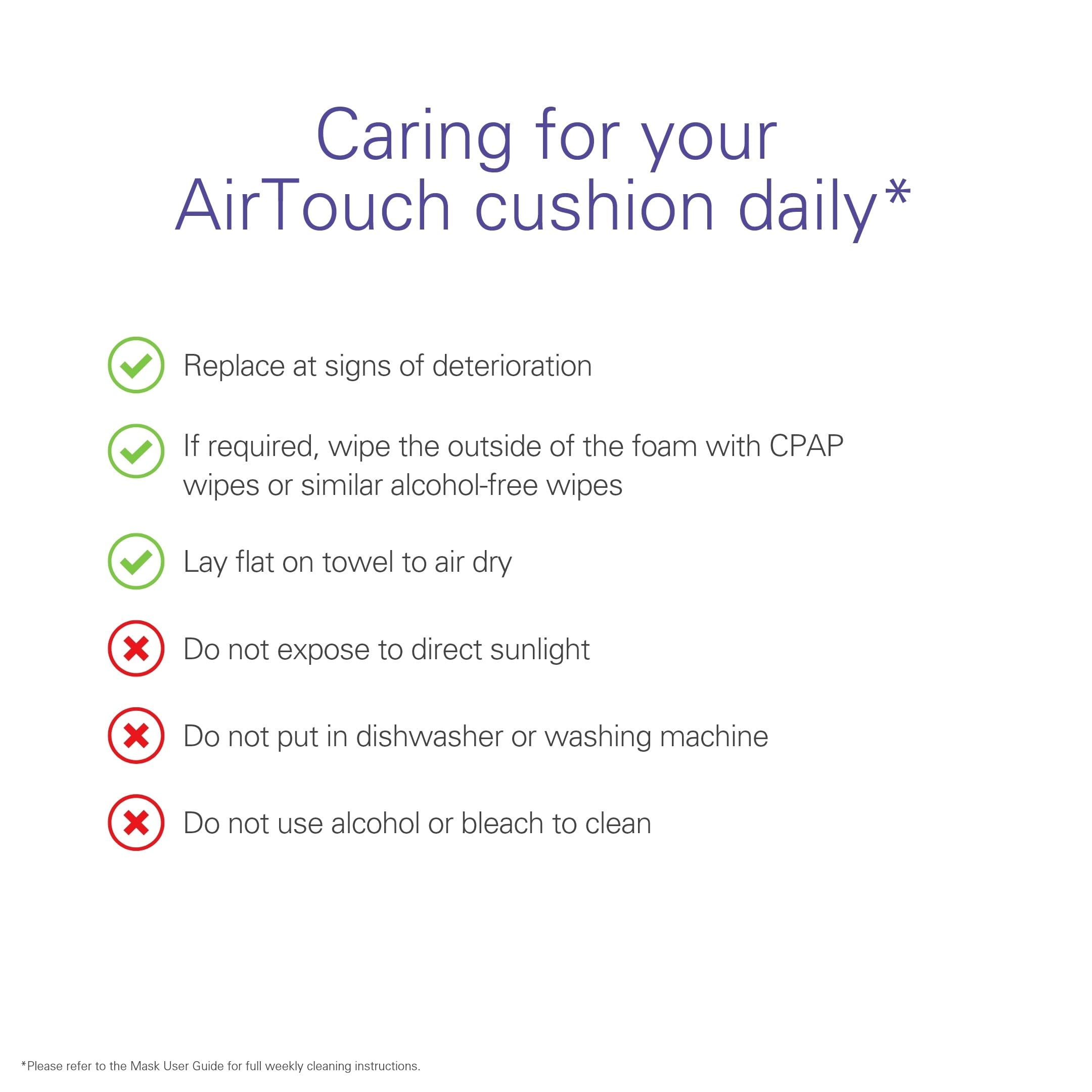 Foto 5 | Mascarilla Nasal Cpap Resmed Airtouch N20 Con Cojín De Espuma Viscoelástica - Venta Internacional.