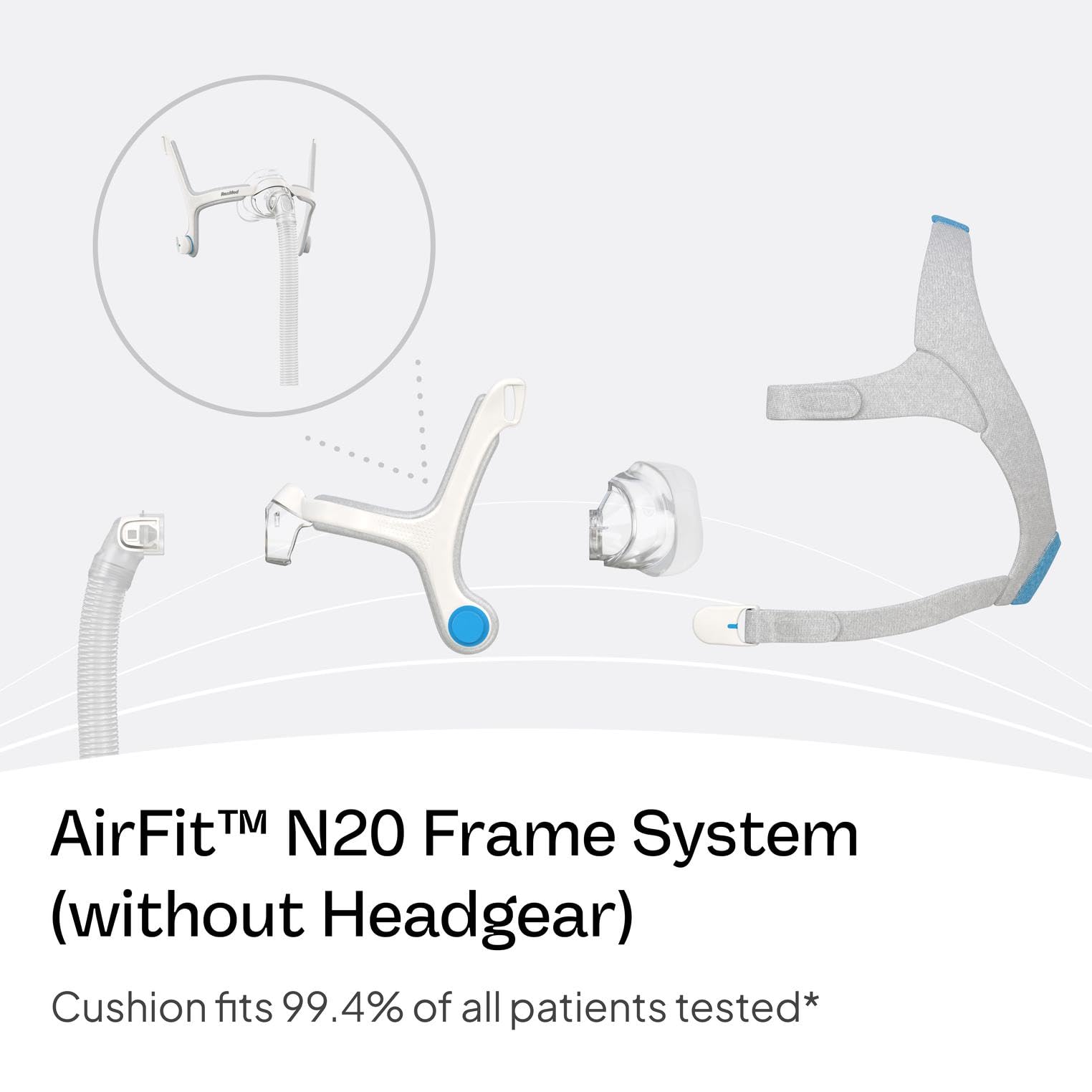 Foto 4 pulgar | Sistema De Marco De Repuesto Resmed Airfit N20 Para Máscara Nasal De Cpap - Venta Internacional.