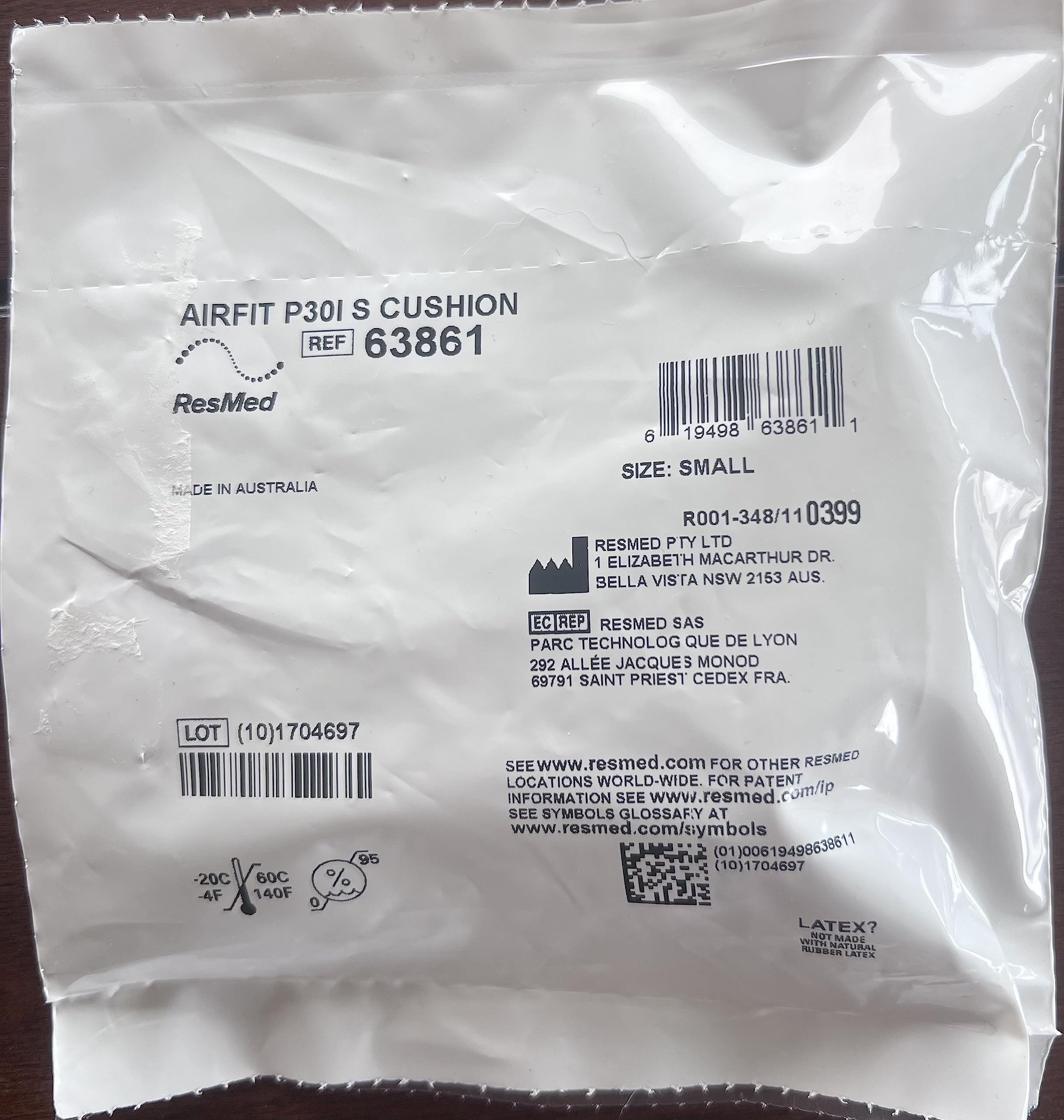 Foto 4 pulgar | Cojín Para Máscara Cpap Resmed Airfit P30i  Pequeño - Venta Internacional.