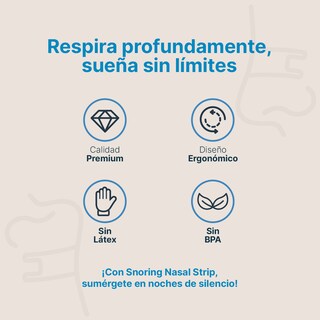 Foto 3 | Tiras Nasales Para Disminuir Ronquidos. 50 Piezas. Snoring Nasal Strips B Life.