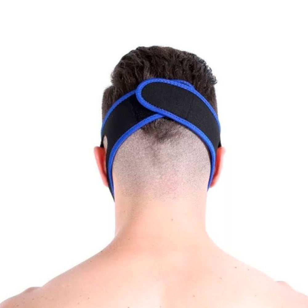 Foto 4 | Cinturón Antironquidos Para Bruxismo, Ajustable, Azul - Venta Internacional.
