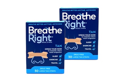 Foto 1 | Tiras Nasales Breathe Right Original Tan Large 30 Unidades X2 - Venta Internacional.