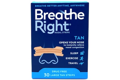 Foto 2 | Tiras Nasales Breathe Right Original Tan Large 30 Unidades X2 - Venta Internacional.
