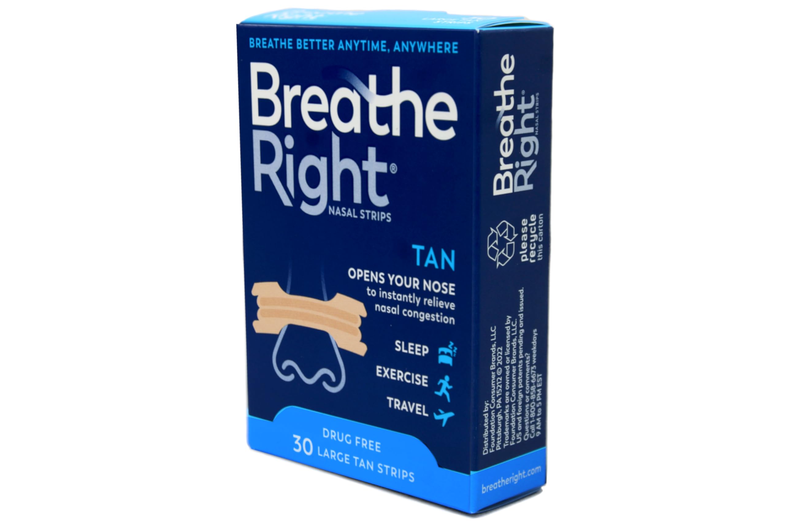 Foto 8 pulgar | Tiras Nasales Breathe Right Original Tan Large  30 Unidades  X2 - Venta Internacional.