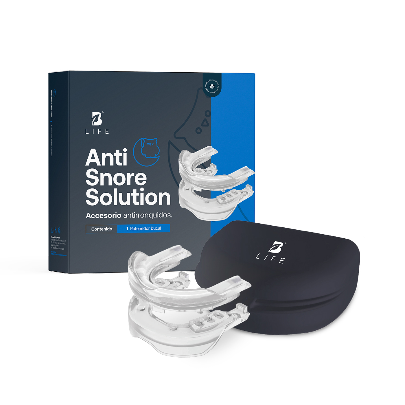 Foto 2 pulgar | Protector Bucal Para Disminuir Ronquidos. Sin Bpa, Sin Olor Y Sin Latex. Antisnore Solution B Life.