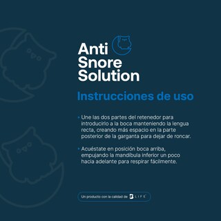 Foto 4 | Protector Bucal Para Disminuir Ronquidos. Sin Bpa, Sin Olor Y Sin Latex. Antisnore Solution B Life.