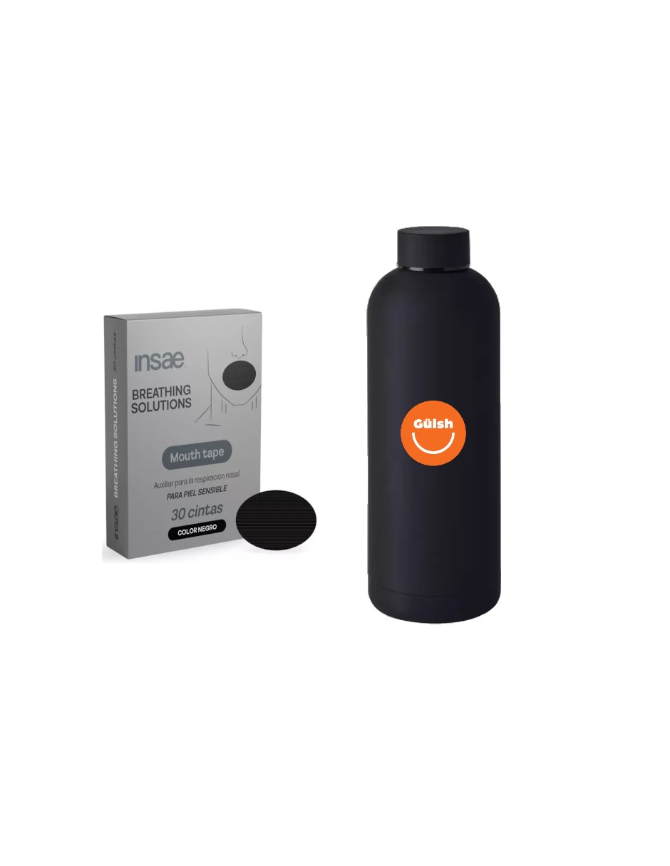 Insae Tiras Bucales Para Dormir Anti Ronquidos + Termo De Agua Güish
