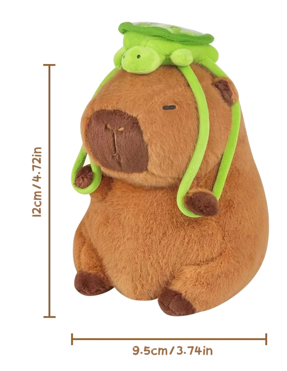 Foto 5 pulgar | Llaveros De Peluche Capibara 2pzas + Termo De Agua Güish