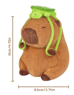 Foto 4 | Llaveros De Peluche Capibara 2pzas + Termo De Agua Güish