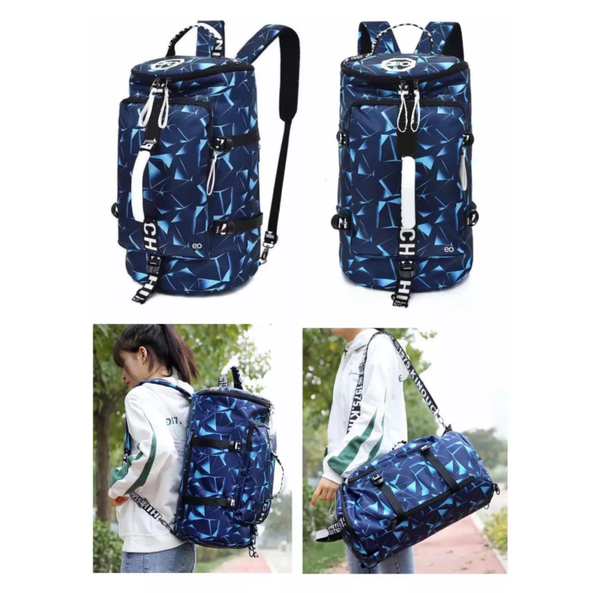 Foto 4 pulgar | Maleta Back Pack Mochila Deportiva Gimnasio Eo Safe Imports Esi-8063-1 Negro