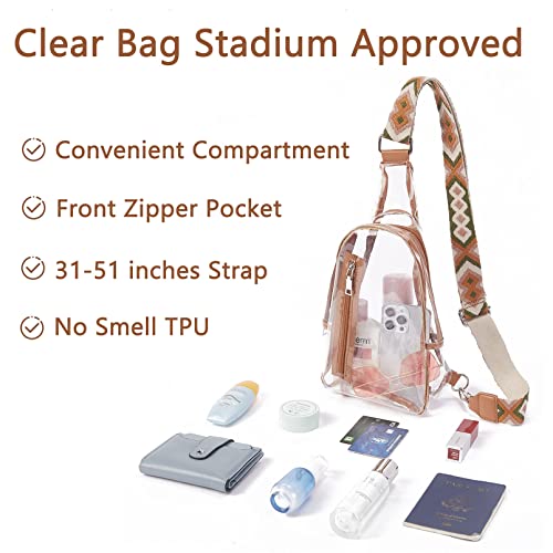 Foto 4 pulgar | Venta Internacional - Bolso Bandolera Telena Clear Stadium Aprobado Para Mujer