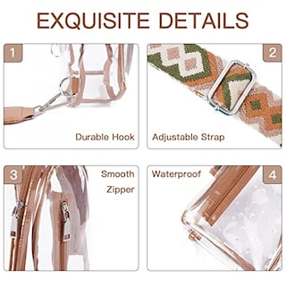 Foto 4 | Venta Internacional - Bolso Bandolera Telena Clear Stadium Aprobado Para Mujer